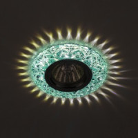 ЭРА DK LD4 BL/WH св-к встр. 50W MR16 12V GU5.3 голубой св/д подсветка, прозр