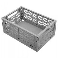 Ящик складной STOCKY L 334x250x155мм 10,5л серый 434297311 Бытпласт