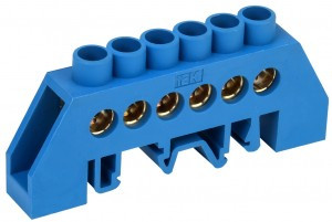 IEK шина N "Ноль" (нул.) в комб DIN-изол "Стойка" ШНИ-8х12-6-КС-С