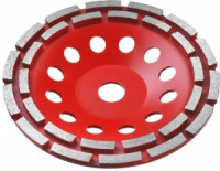 Чашка алмазная шлифовальная по бетону ЗУБР &quot;МАСТЕР&quot; сегментная двухрядная, 180мм