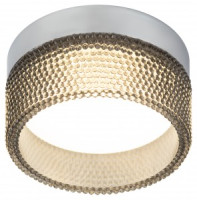 ЭРА св-к встр. под лампу GX53 круг DK97 CH/BK хром черный (60-75)88х65 акрил 57462