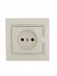 Lezard Мира роз. СУ 1 мест. 16А крем. (керамика, корпус PC) 701-0303-121