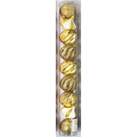 Набор елочных украшений 6ADZCKE9-J5-2 6 см9 шт Шары Золото