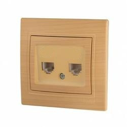 Lezard Мира роз. телеф. СУ 2 мест. ясень (RJ11) (корпус PC) 701-4747-138