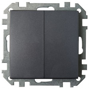 Bylectrica СТИЛЬ мех. 2 кл.выключателя черный графит, (С510-527 черный графит)