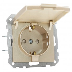 Bylectrica СТИЛЬ мех. роз. 1 мест. СУ земля с крышкой штор. шампань (РС-536 шампань)