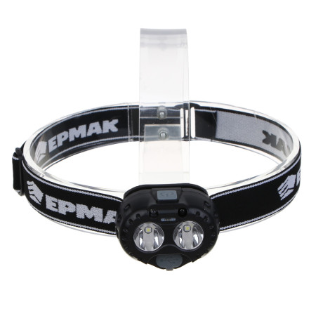 Фонарь налобный тм РОКОТ, LED, 3 режима, 1200 мАч, зарядка Type-C, сенсорный, пластик, 59х31х40 мм