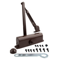 Доводчик дверной Apecs DC-20.6/1400/160/F-A3-SL серебро, с регулируемой фиксацией (t= -40°C)  \8