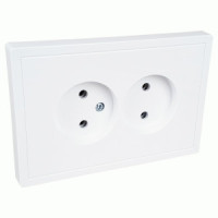 Bylectrica CARRE роз. 2 мест. (корп. ABS) белый (РС16-0641)