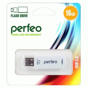 Флэш-диск USB 16GB Perfeo C06 White