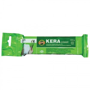 Пластичная масса д/моделирования и лепки KOH-I-NOOR керам. отвердевающ. 300 г, белая 225389