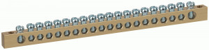 ЭРА шина PEN земля-ноль 8х12мм 20/2, 20 отв. латунная крепление по краям (уп.10шт, цена за шт) 47242