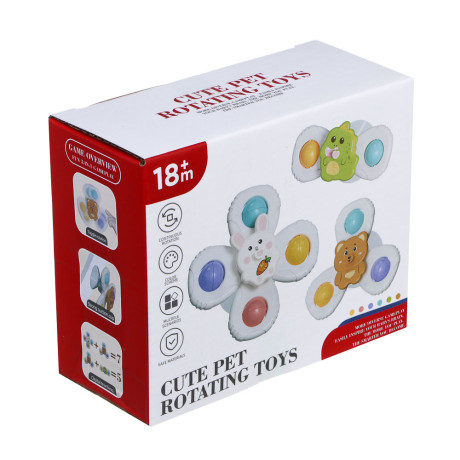 Развивающая игрушка сортер "Крутящиеся фигурки", ABS, силикон, 13,5х6х11см