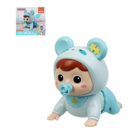 ИГРОЛЕНД Игрушка интерактивная ползунок "Малыш", звук, ABS, 2хААА, 13х9х12,5 см