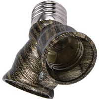 Ecola переходник с цоколя E27 на 2хE27 Черненая бронза A7T27HEAY