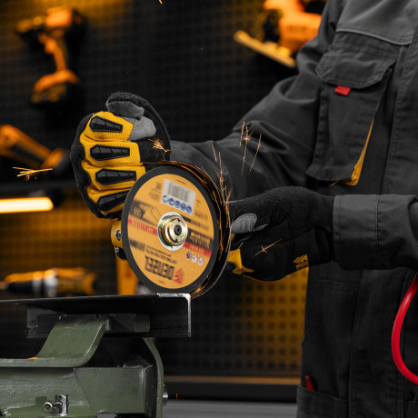 Пневматическая углошлифовальная машина AG125, 11000 об/мин, 125 мм, 186 л/мин Denzel