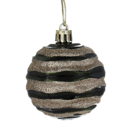 СНОУ БУМ Набор шаров 6 см, 6 шт, зеленый-шампань, 26-196