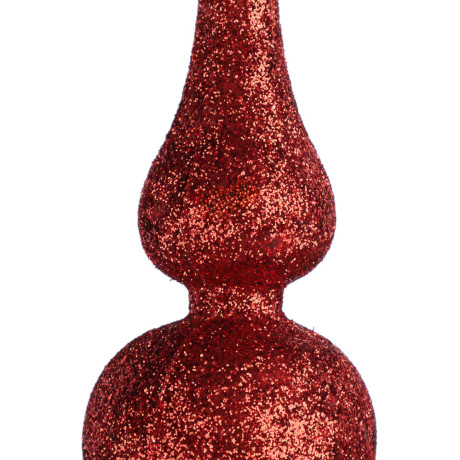 СНОУ БУМ Наконечник на елку “Пика” 18.5 см, глиттер, красный, пластик