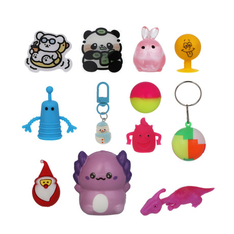 ХОББИХИТ Адвент-календарь "Веселые игры", TPR, PU, резина, полистоун, ABS,30,2х19,8х5,2см