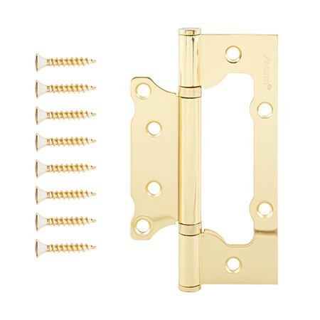 Петля AVERS 125х75-B2-G БЕЗ врезки 2подшипника (золото)  \2 (12/96)