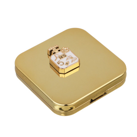 ЮНИLOOK Мирикл Зеркало карманное складное, зум х1, х2, пластик АБС, стекло, 6,3x6,3см, 3 цвета