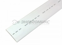 REXANT термоусадка трубка ТУТ 40/20 мм 1м белая, цена за шт (10!), 24-0001