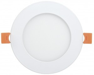 IEK св-к встр. св/д даунлайт (панель) 7W(300lm) 120(105)x20 4K белый круг ДВО1602 LDVO0-1602-1-7-K02