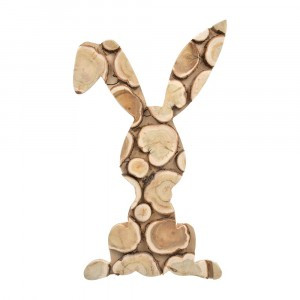 Панно можжевеловое, фигурное, заяц (анфас) 27*47см 33579 Банные штучки