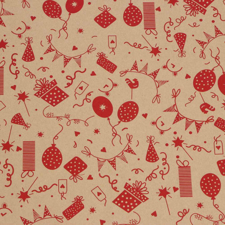 Бумага тм Fntastic подарочная, 70x100 см, 70 г односторонняя, 6 диз., арт.7