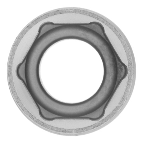 Головка торцевая, 16 мм, шестигранная, CrV, под квадрат 1/2, хромированная Matrix