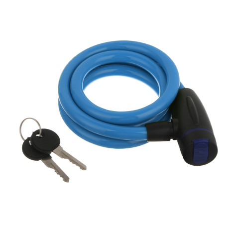 Замок велосипедный тм BY SPORT, противоугонный, тросовый, 1200х12мм, металл, пластик, 3 цвета