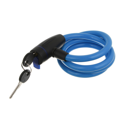 Замок велосипедный тм BY SPORT, противоугонный, тросовый, 1200х12мм, металл, пластик, 3 цвета