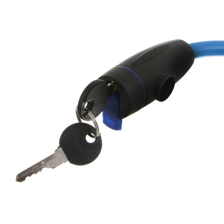 Замок велосипедный тм BY SPORT, противоугонный, тросовый, 1200х12мм, металл, пластик, 3 цвета