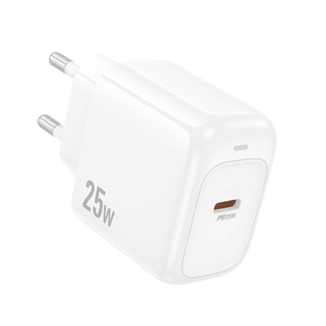 hoco. Зарядное устройство модель CS53A, USB-С 25W, цвет: белый