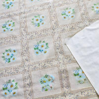 Клеенка т/о 1сорт 125*25м 101/2 (ромашки,клетка,бежевый) Тверь