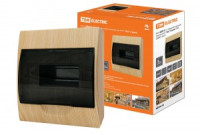 TDM бокс (корпус) пластик ЩРН-П- 8 мод. наружный сосна IP41 SQ0901-0014