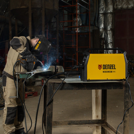 Аппарат инвертор. полуавтомат. сварки MultiMIG-200DP Synergy Double Pulse, 200 А, ПВ 80% Denzel