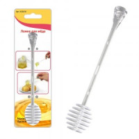 Ложка д/мёда, 18см (кратность 6шт!!!), пластик VL50-93 Мультидом