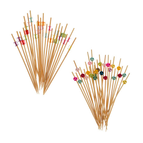 Шпажки для канапе тм Fntastic 24шт, 12см, дерево, пластик, Жемчужины, Кристаллы, арт 3