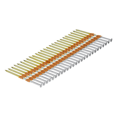 Гвозди для пнев. нейлера (оцинк.) длина - 75 мм, диам. - 3,05 мм, 2000 шт. Denzel