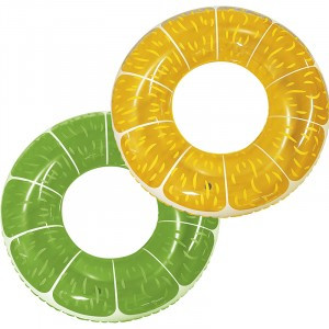 Круг для плавания "Фрукты" апельсин/лайм d=70см 993143