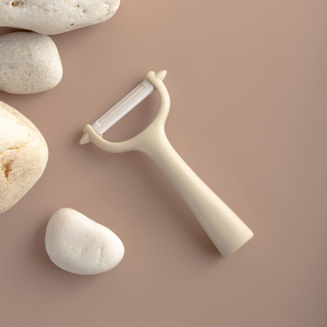 SATOSHI Фудзи Овощечистка, керамическое горизонтальное лезвие