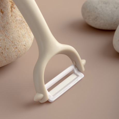 SATOSHI Фудзи Овощечистка, керамическое горизонтальное лезвие