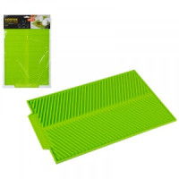 Коврик для сушки посуды 39*25*1см, силикон, IDEA зеленый 104594, Mallony