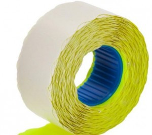 этикет лента 22х12 зел волна 1000шт/рул 10рул/уп 72144