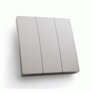 Feron КИНЕТИК выкл. ОУ 3 кл. беспроводной серебро 86x86x14 без контроллераLD100/LD200 TM83 41721