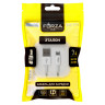 FORZA Кабель для зарядки Эталон microUSB, 1м, Быстрая зарядка 3А, QC, PD 20W, TPE, белый, кейс