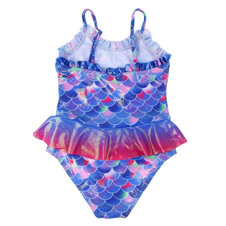 GALANTE Купальник для девочки слитный, р.122-128, 82%полиэстер, 18%эластан, ВЛ25-09