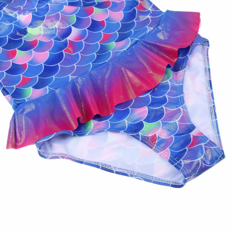 GALANTE Купальник для девочки слитный, р.122-128, 82%полиэстер, 18%эластан, ВЛ25-09