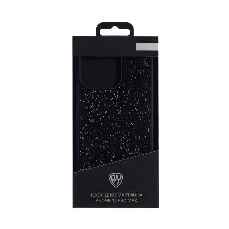 BY Чехол для смартфона КРИСТАЛЛЫ, iP - 15 Pro Max, материал TPU, чёрный